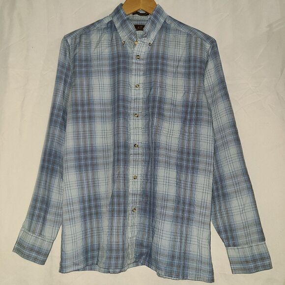 417 Van Heusen Men's Button Up Long Sleeve Shirt - Picture 1 of 8